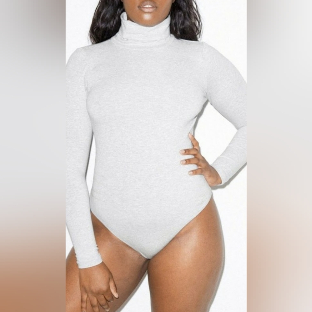 American Apparel grey bodysuit size S.